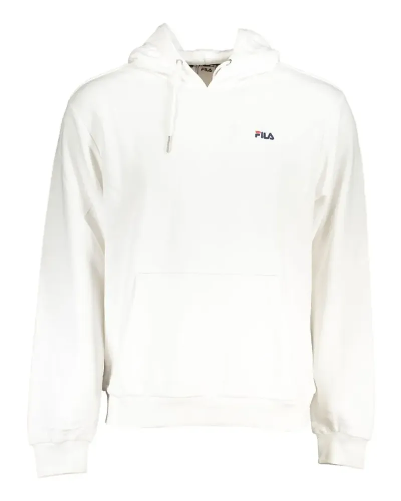 Fila logo-patch cotton hoodie - Weiß Weiß