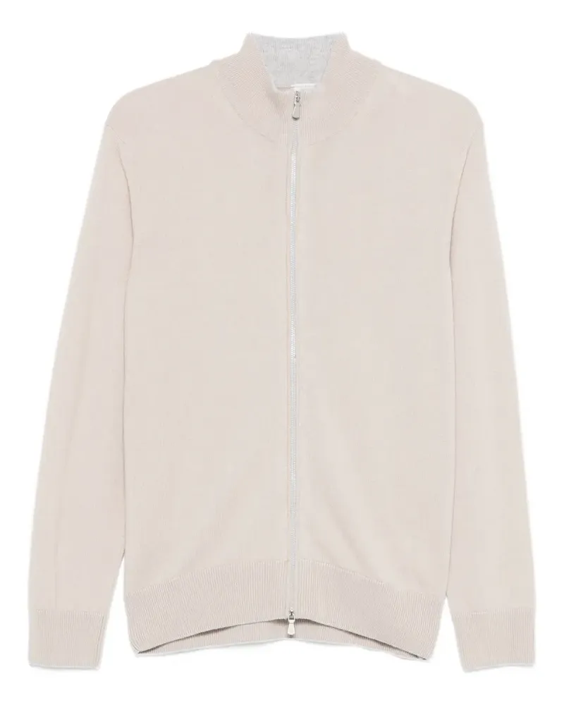 Eleventy Cardigan mit Reißverschluss - Nude Nude