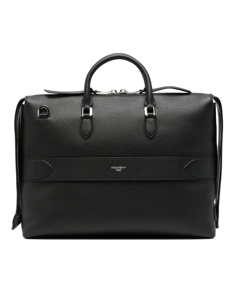 Dolce & Gabbana Aktentasche aus Leder - Schwarz Schwarz