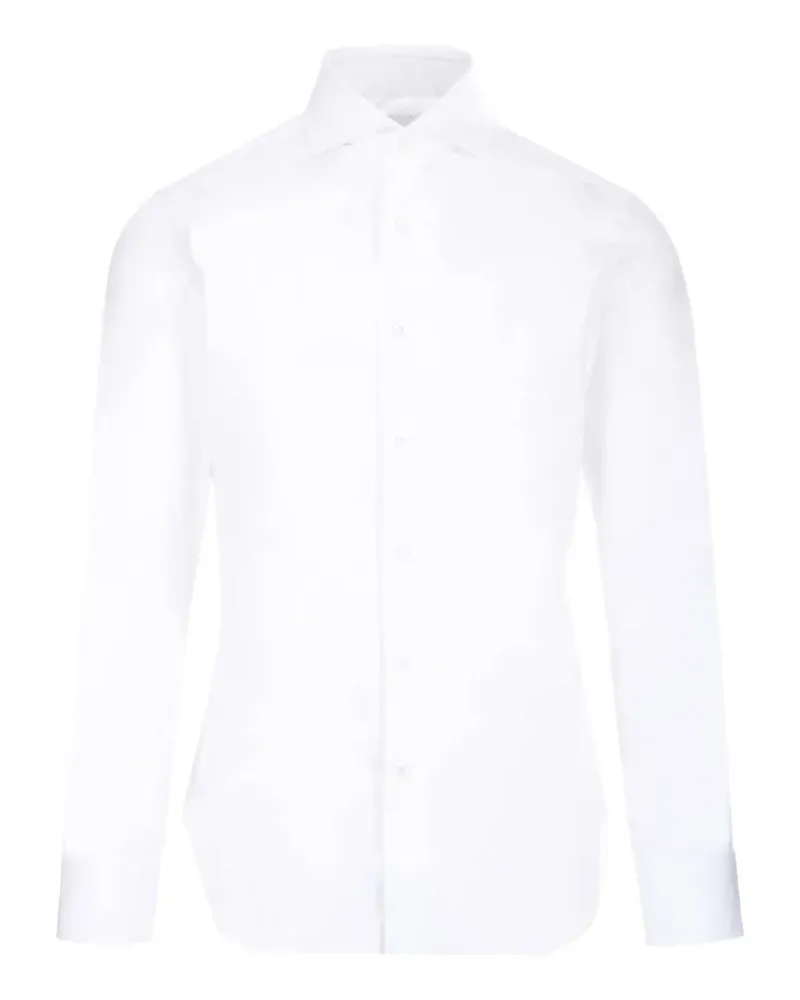BARBA Klassisches Hemd - Weiß Weiß