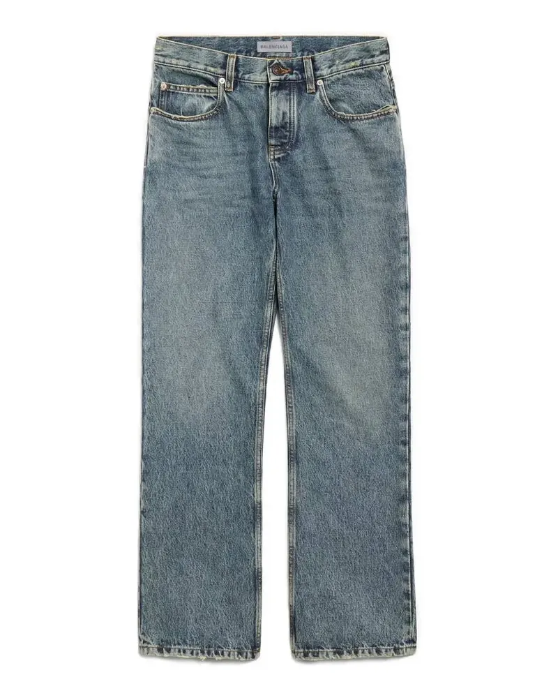 Balenciaga Jeans mit Stone-Wash-Effekt - Blau Blau