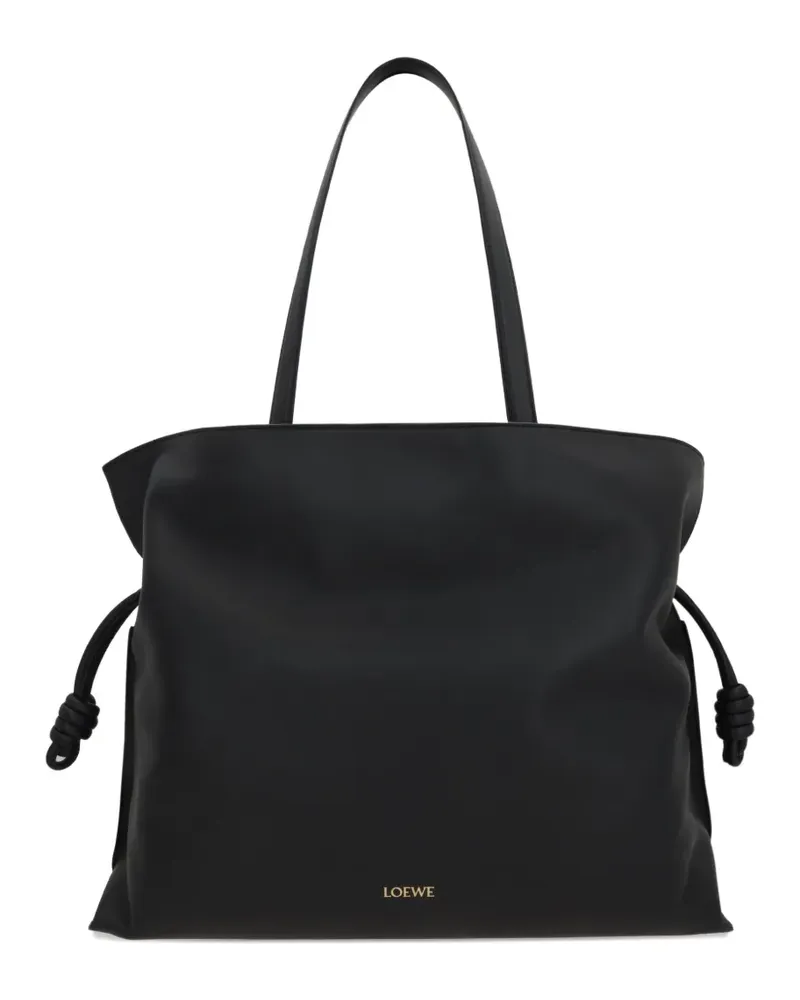 Loewe Große Flamenco Tote Bag mit Knotendetail - Schwarz Schwarz