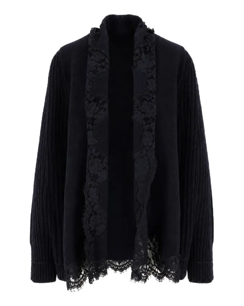 Ermanno Scervino Gerippter Cardigan - Schwarz Schwarz
