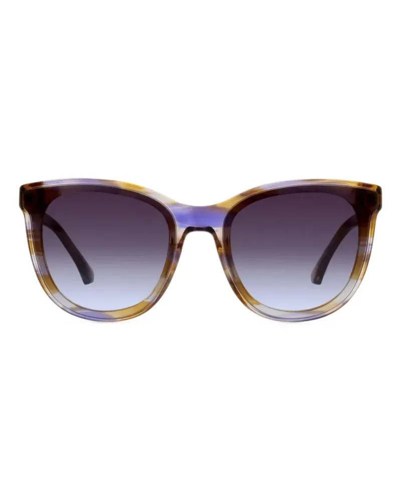 Emporio Armani watercolor-effect round-frame sunglasses - Violett Violett