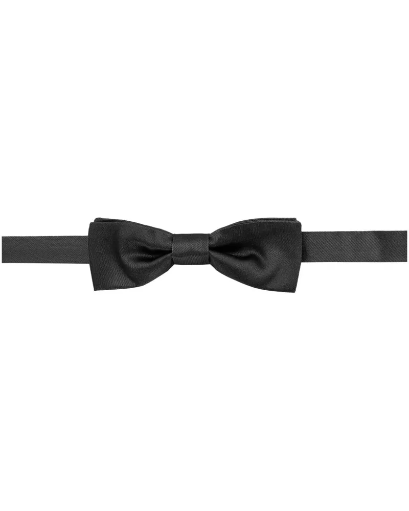Dolce & Gabbana Fliege aus Seidensatin - Schwarz Schwarz