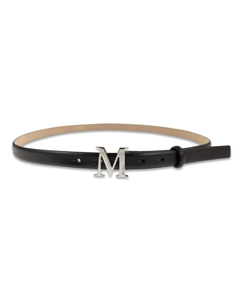 Max Mara M monogram buckle belt - Schwarz Schwarz