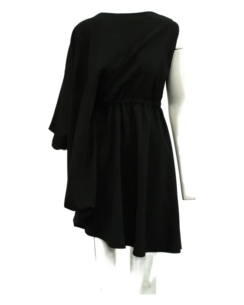 Maison Margiela asymmetrical draped dress - Schwarz Schwarz