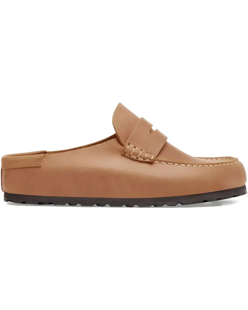 Birkenstock stitched naples mules - Braun Braun