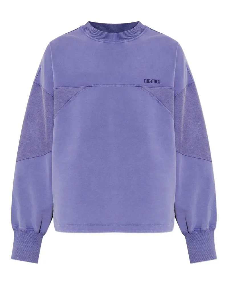 ATTICO logo-embroidered sweatshirt - Violett Violett