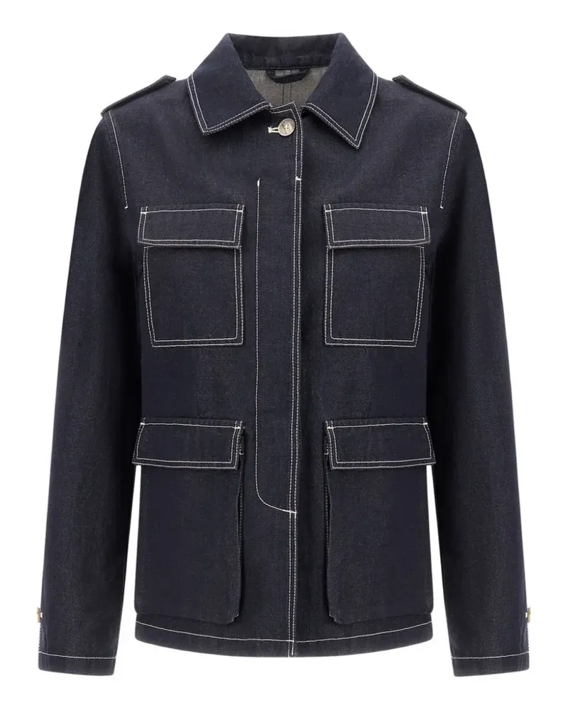 Herno Jacke mit Klappentasche - Blau Blau