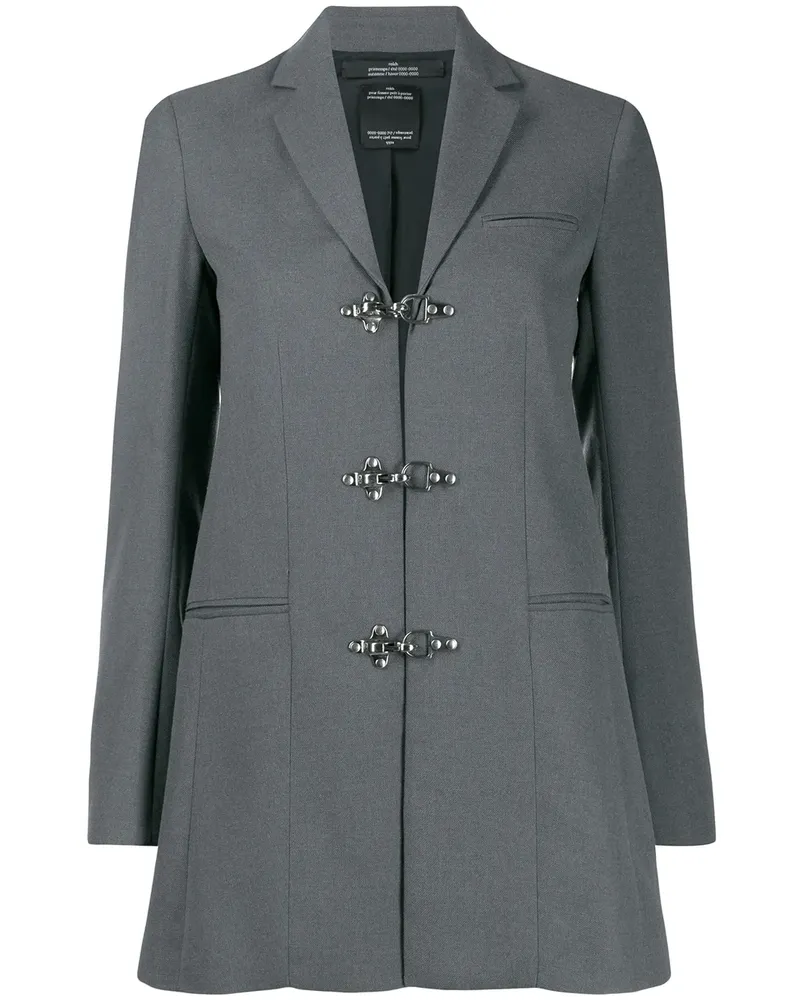 Rokh Einreihige Jacke - Grau Grau