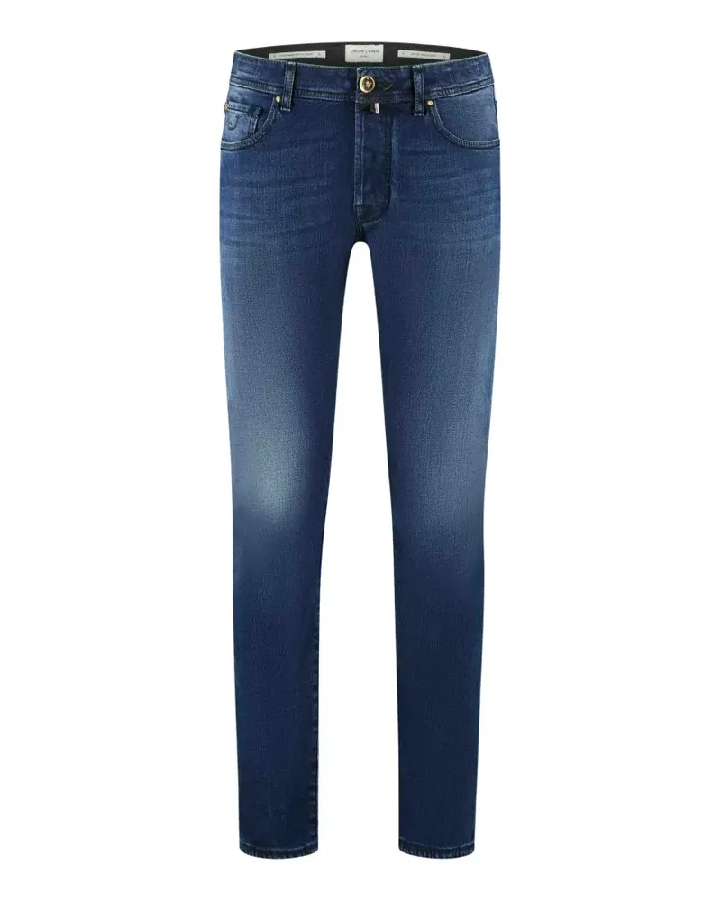 Jacob Cohën faded slim-fit jeans - Blau Blau