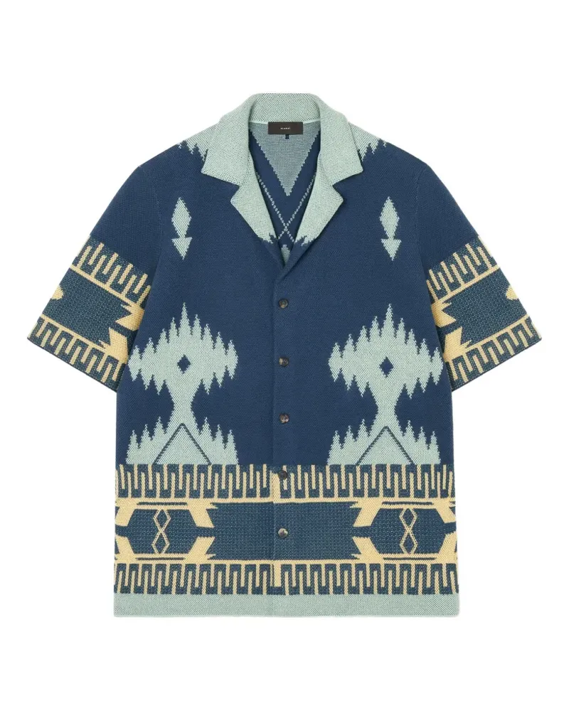 Alanui patterned shirt - Blau Blau