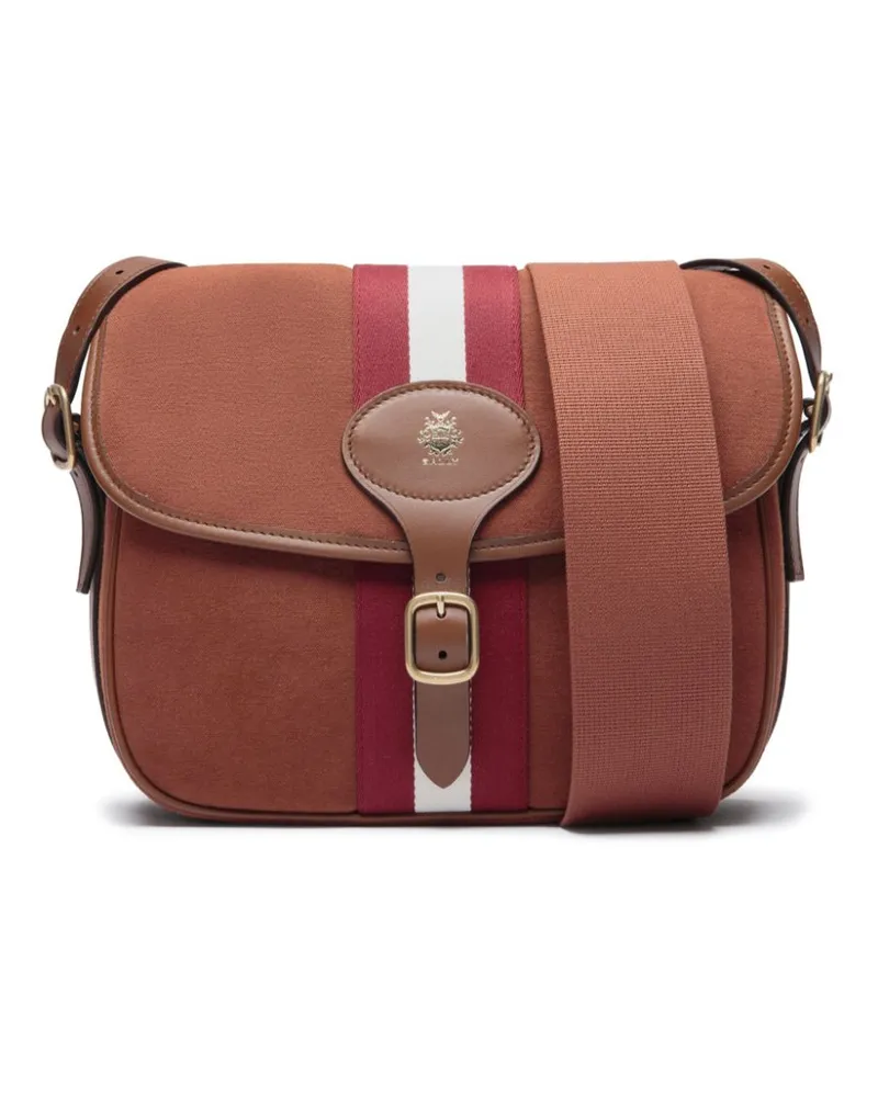 Bally Beckett Canvas-Kuriertasche Braun