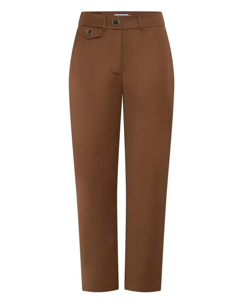 Anna Quan Hose mit Knöpfen - Braun Braun