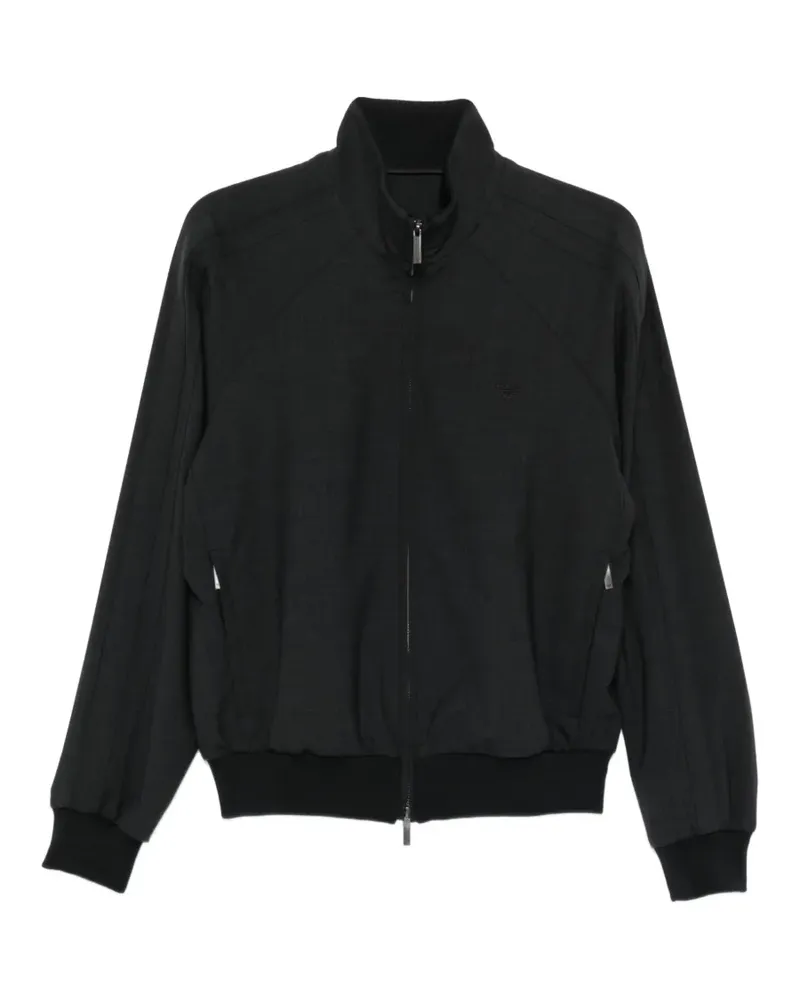 Emporio Armani zip-up bomber jacket - Schwarz Schwarz