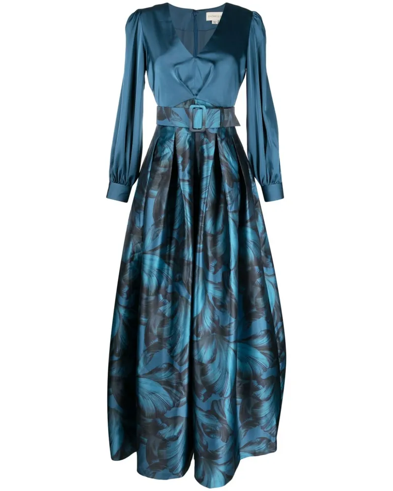 Sachin & Babi Robe mit Blumen-Print - Blau Blau