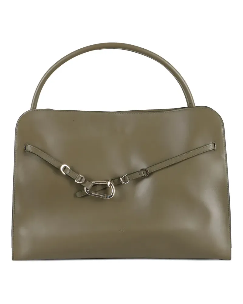 Francesco Biasia Maxi Non-Stopp Tote Bag mit Spangenverschluss - Grün Grün