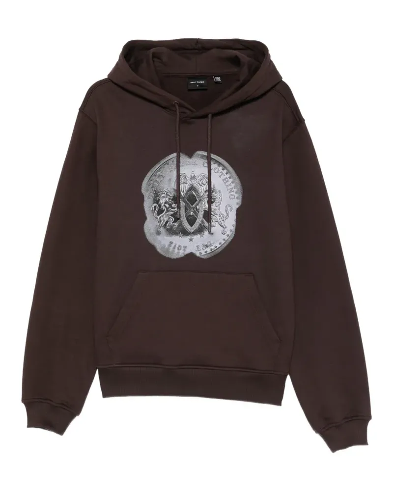 Daily Paper graphic-print hoodie - Braun Braun