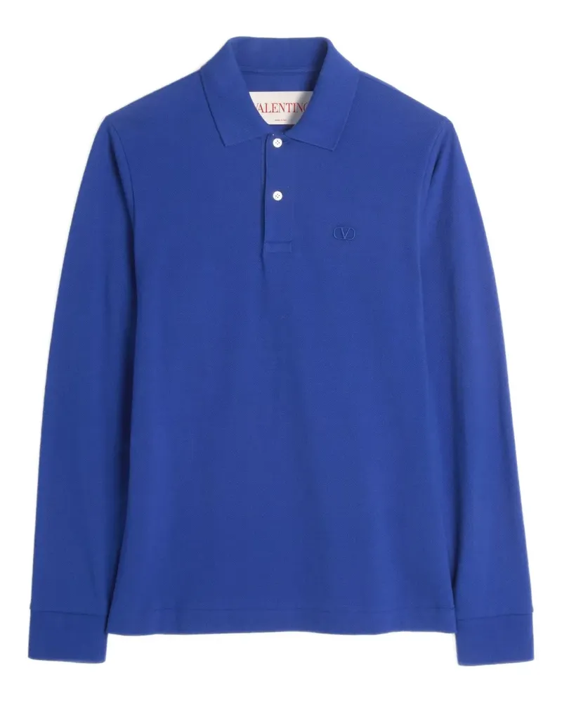 Valentino Garavani Poloshirt mit VLogo-Stickerei - Blau Blau