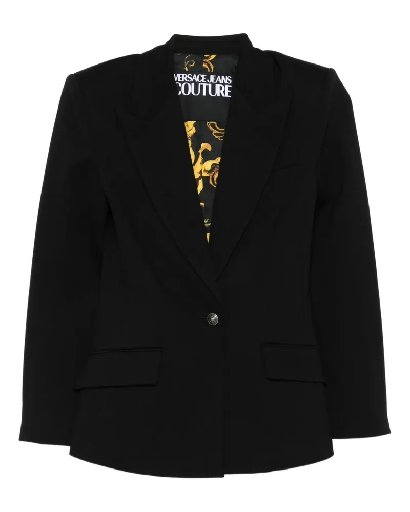 Versace Jeans Sakko mit fallendem Revers - Schwarz Schwarz