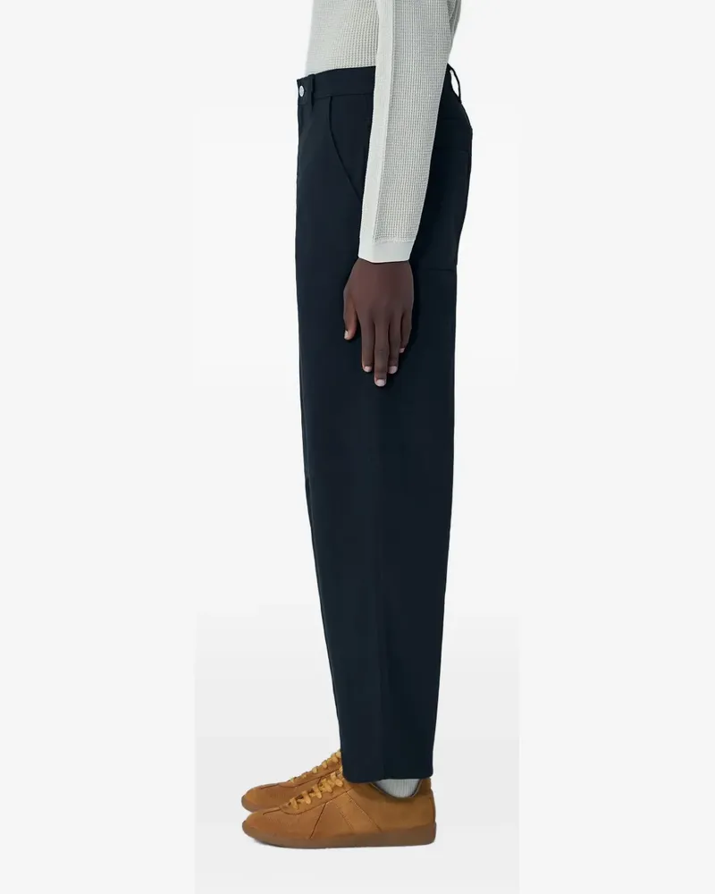 Stüssy straight-leg logo-patch trousers - Schwarz Schwarz