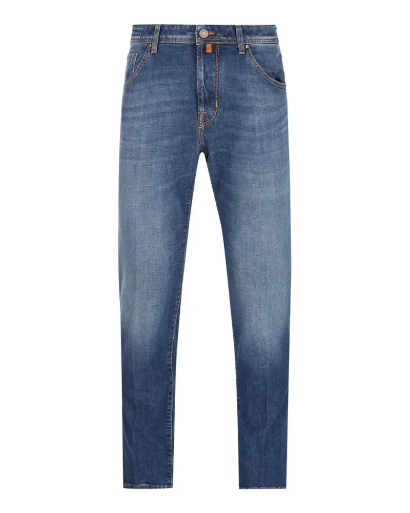 Jacob Cohën Ausgeblichene Jeans mit Tragefalten - Blau Blau