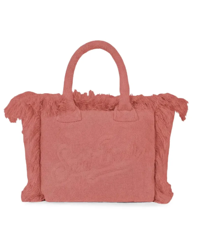 MC2 Saint Barth Colette Tote Bag mit ausgefransten Kanten - Rosa Rosa