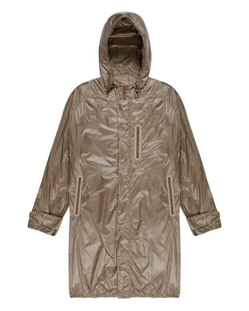 Bally Regenmantel mit Kapuze - Braun Braun
