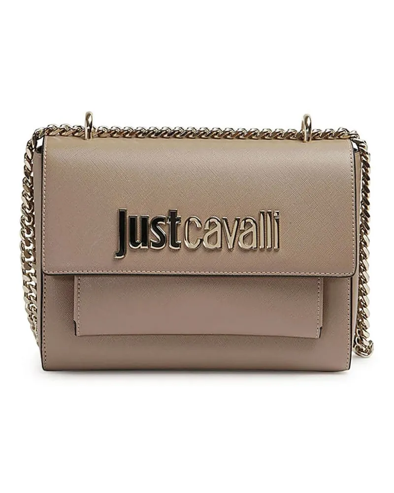 Just Cavalli Umhängetasche mit Logo - Nude Nude