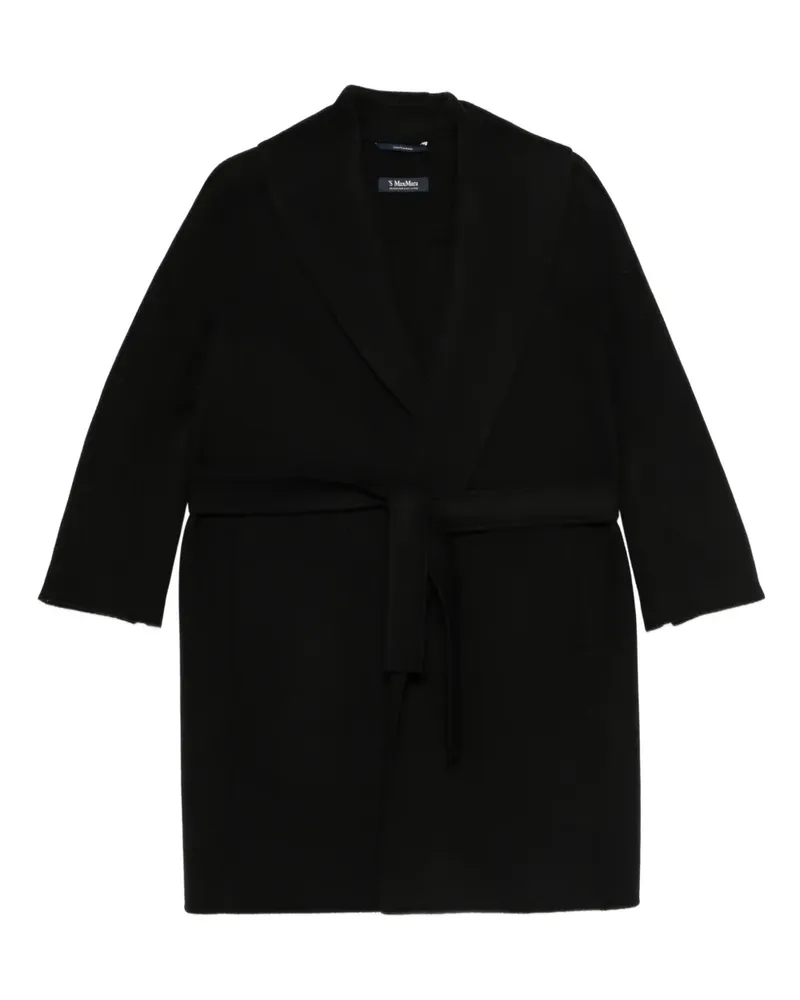 Max Mara Messi Mantel mit Gürtel - Schwarz Schwarz