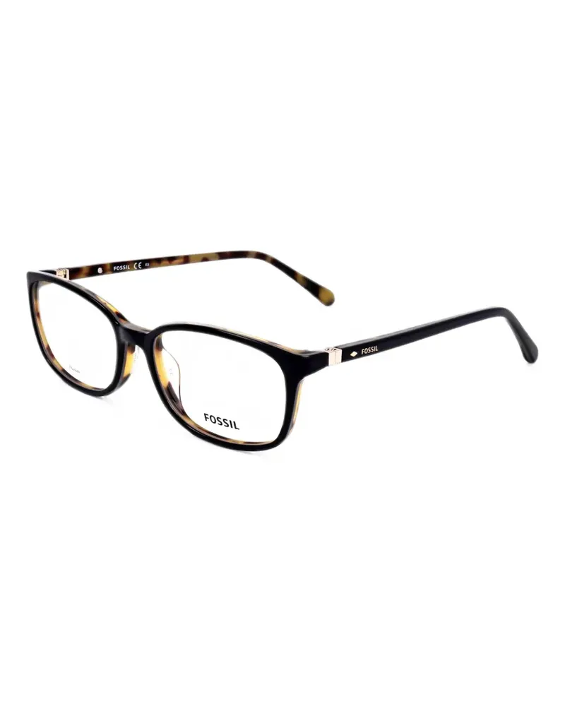 Fossil rectangle-frame glasses - Schwarz Schwarz
