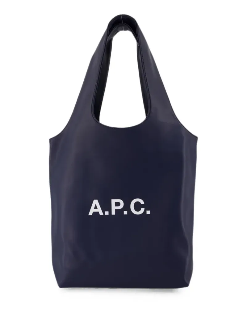 A.P.C. Ninon Shopper mit Logo-Print - Blau Blau