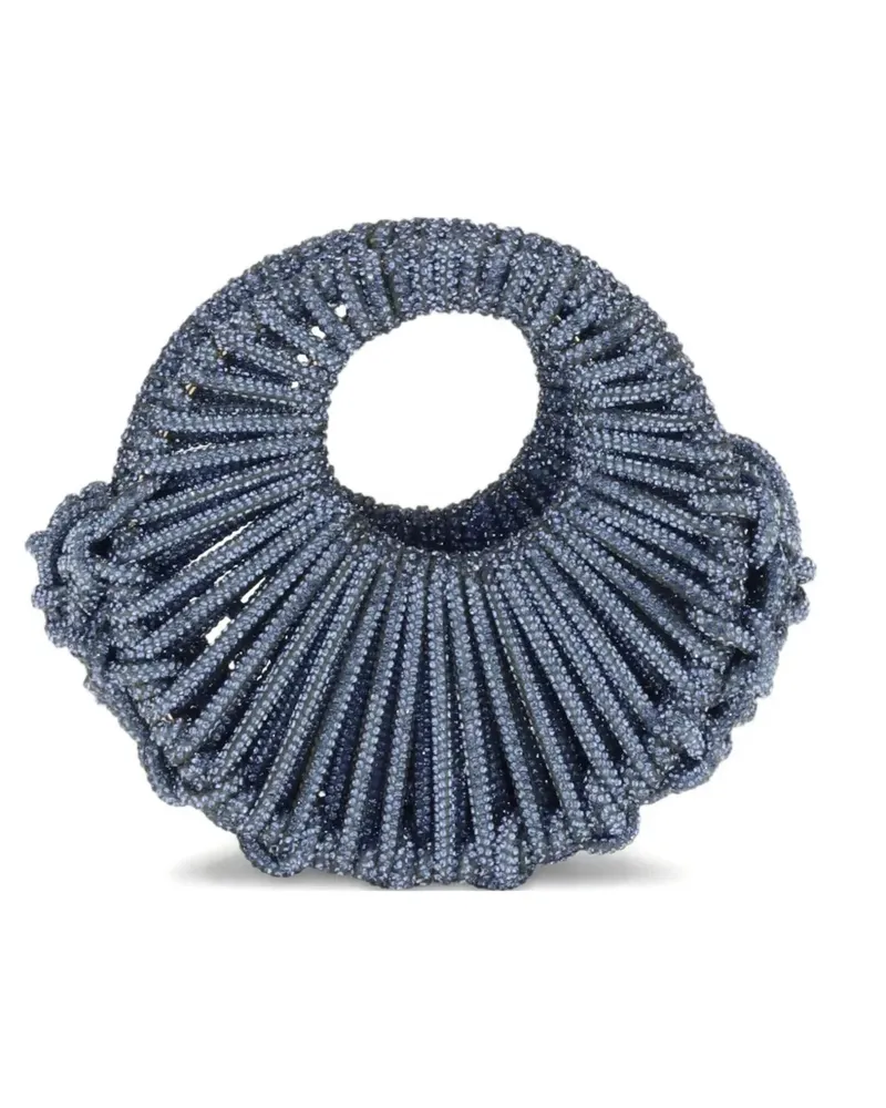 HIBOURAMA crystal-embellished mini bag - Blau Blau