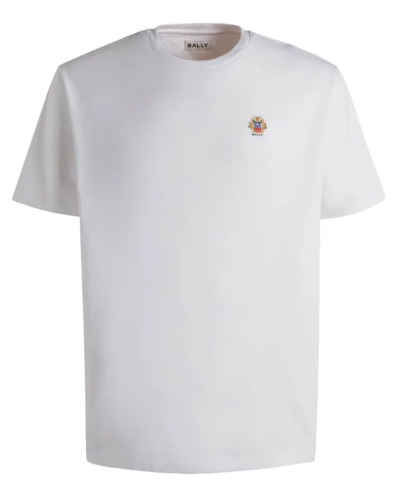 Bally T-Shirt mit Logo-Stickerei - Weiß Weiß