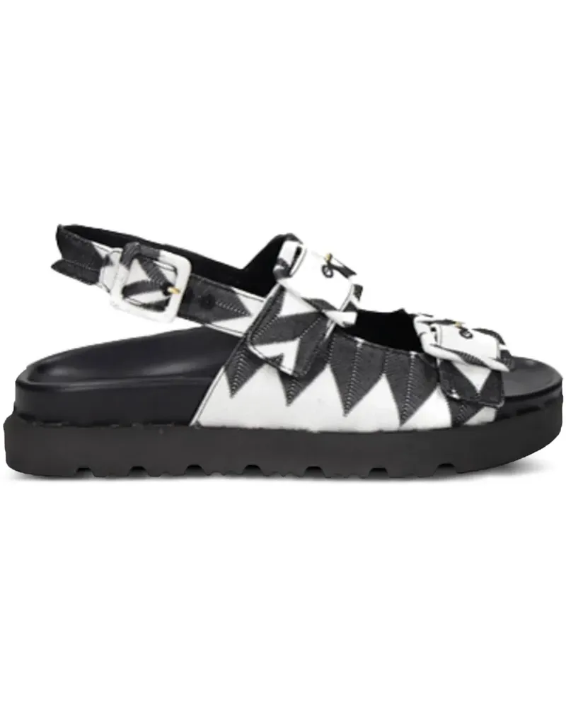 Missoni zigzag buckle sandals - Schwarz Schwarz