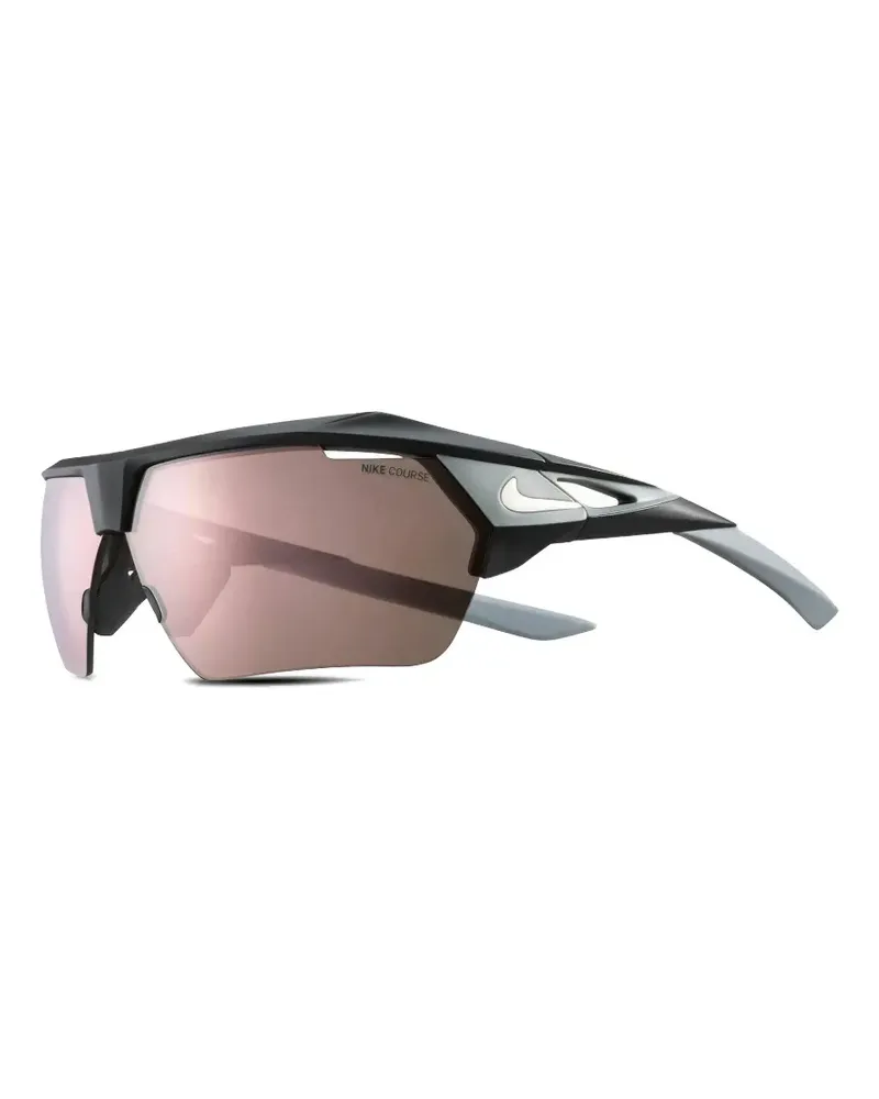 Nike Hyperforce geometric-frame sunglasses - Schwarz Schwarz