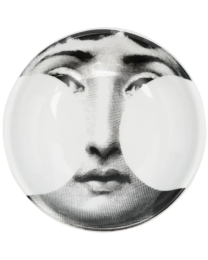 Fornasetti Tema e Variazioni n.149 Wandteller Weiß