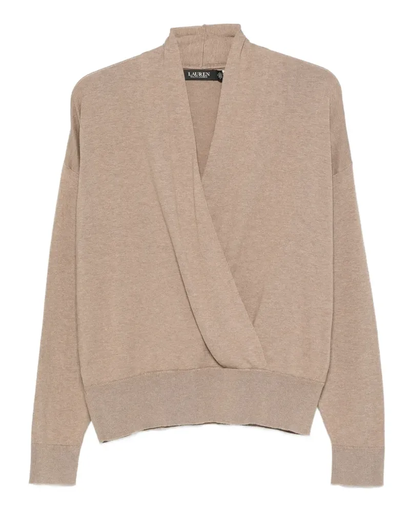 Ralph Lauren Pullover mit überkreuztem Kragen - Nude Nude