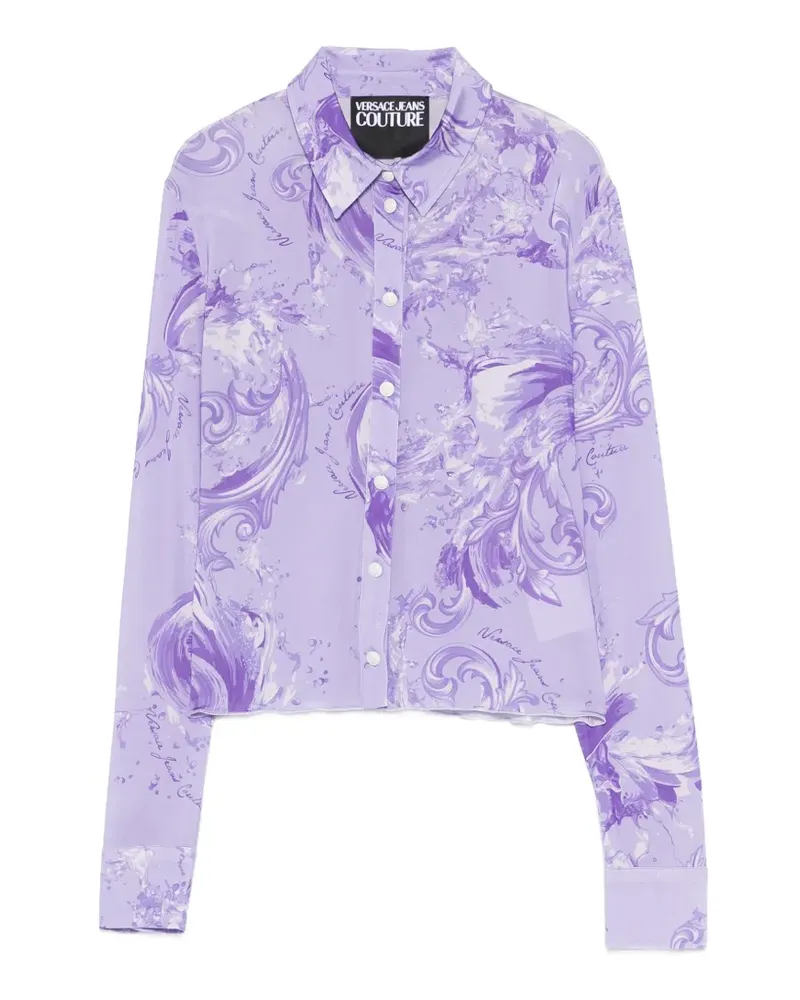 Versace Jeans baroque-print shirt - Violett Violett