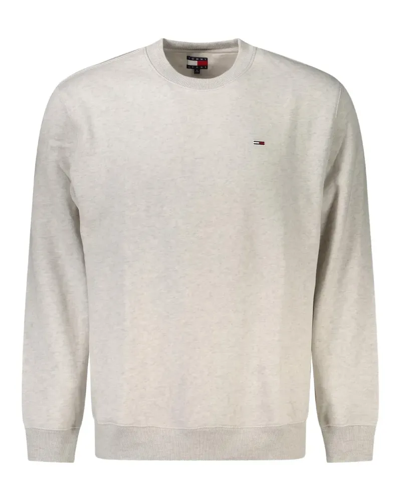 Tommy Hilfiger Flag-embroidered crew-neck sweatshirt - Grau Grau