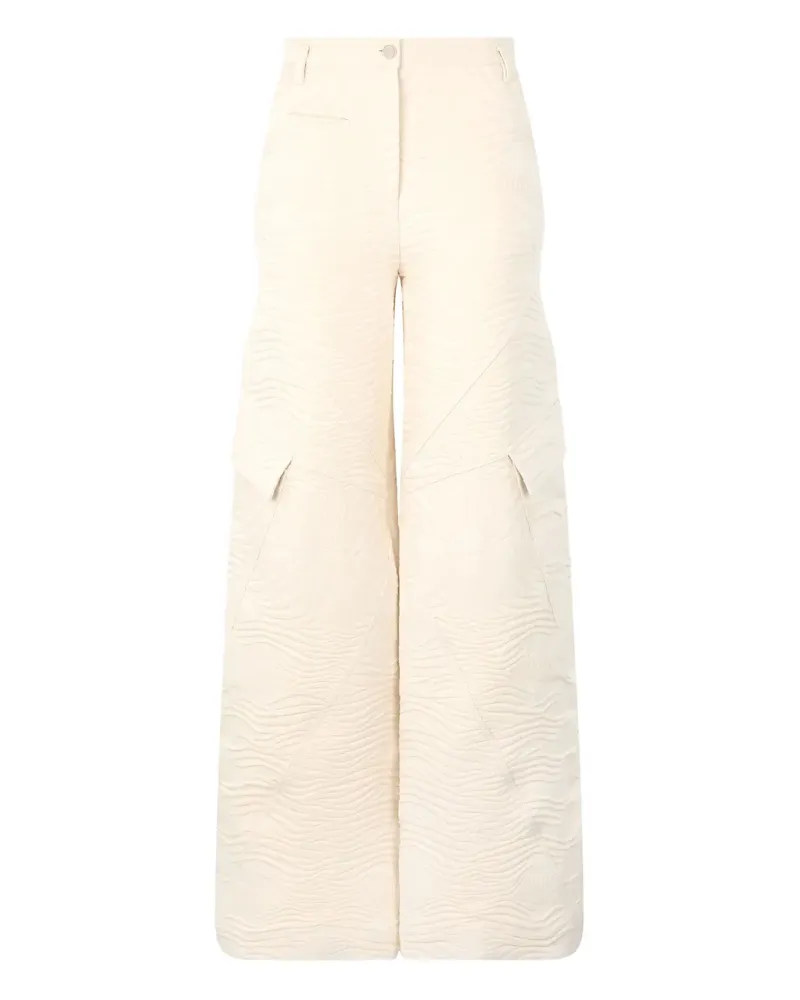 Roberto Cavalli Cargohose aus Zebra-Jacquard - Nude Nude
