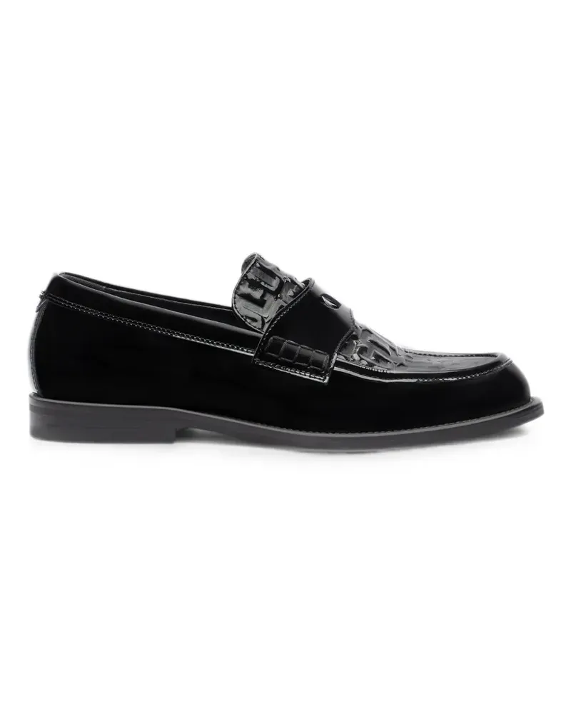 GCDS Wirdo Loafer mit Monogramm - Schwarz Schwarz