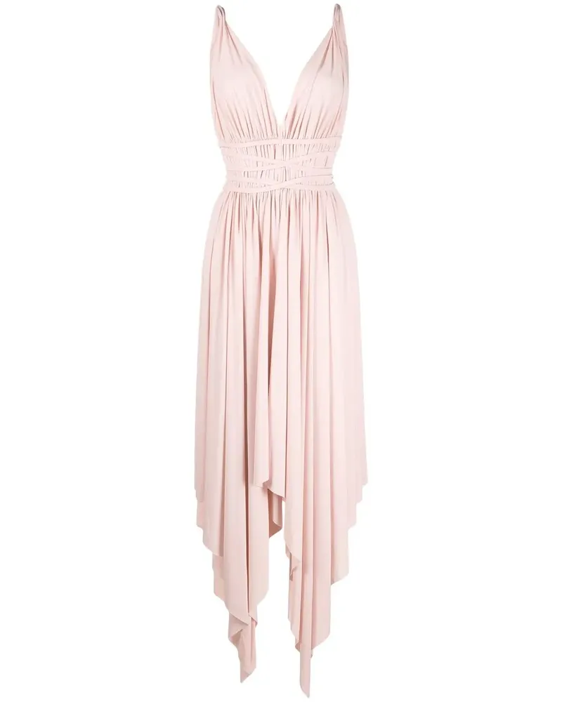 Norma Kamali Goddess Kleid - Rosa Rosa