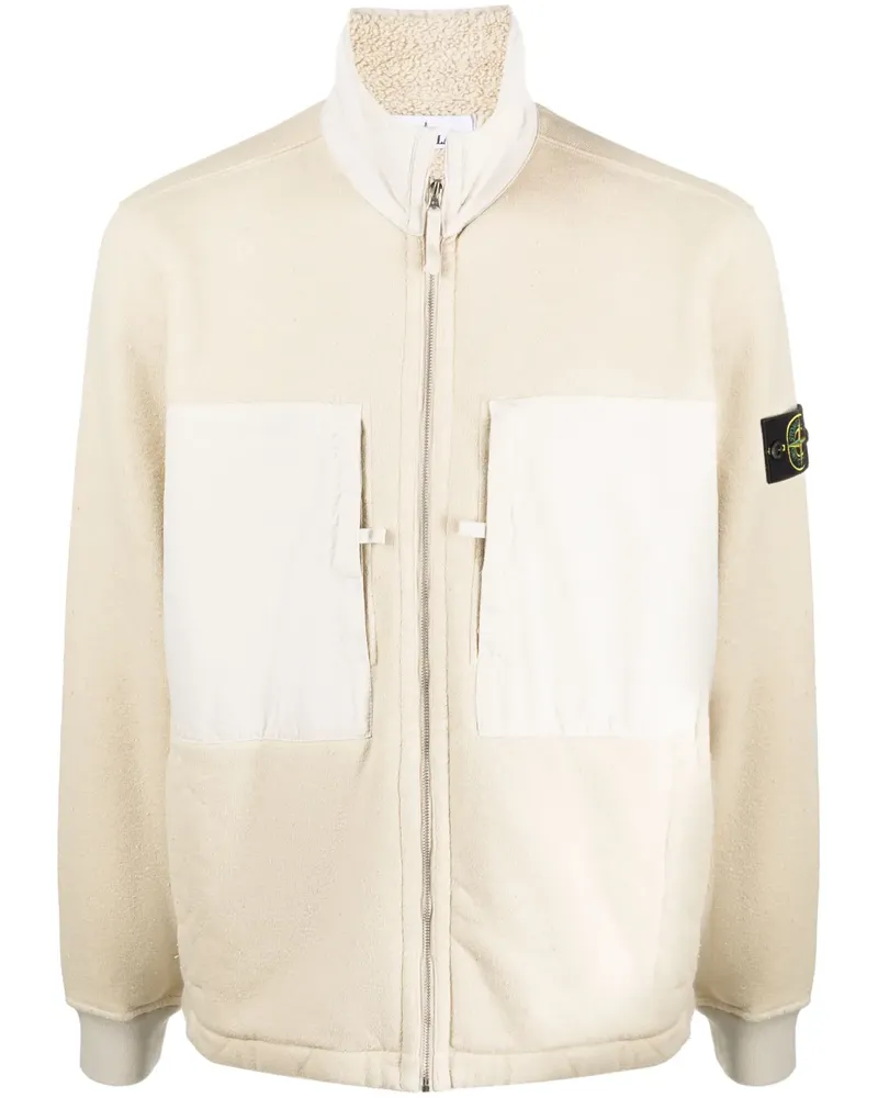 Stone Island Jacke mit Fleece-Futter - Nude Nude