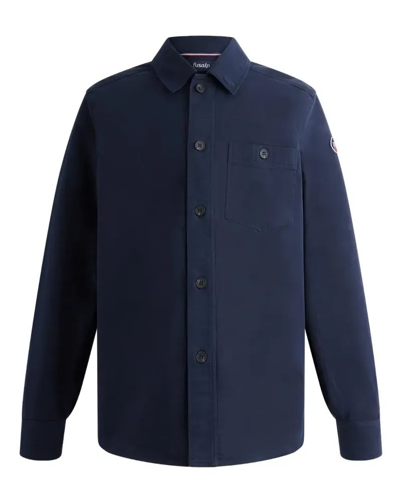 FUSALP Hemdjacke mit aufgesetzter Tasche - Blau Blau