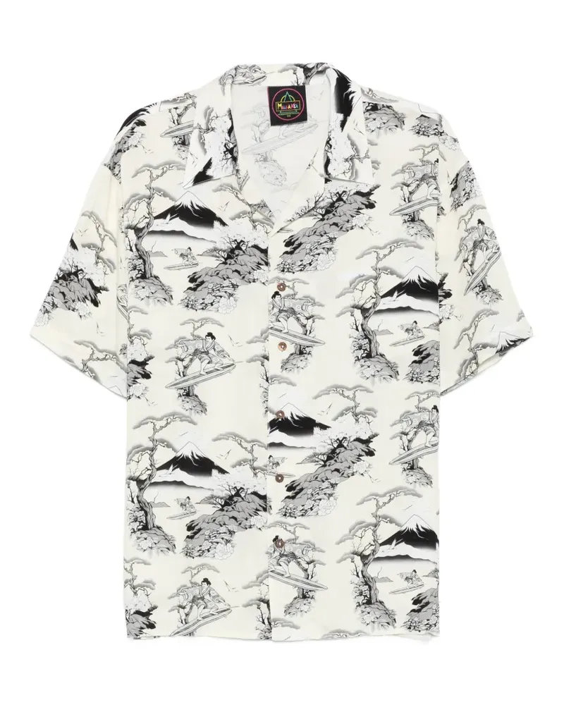 MAUNA KEA Hemd mit grafischem Print - Nude Nude