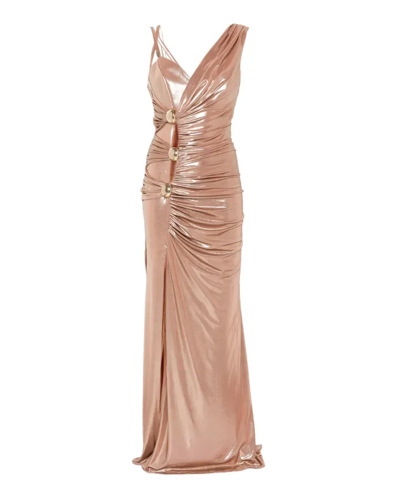 BABYLON sleveeless gathered maxi dress - Nude Nude