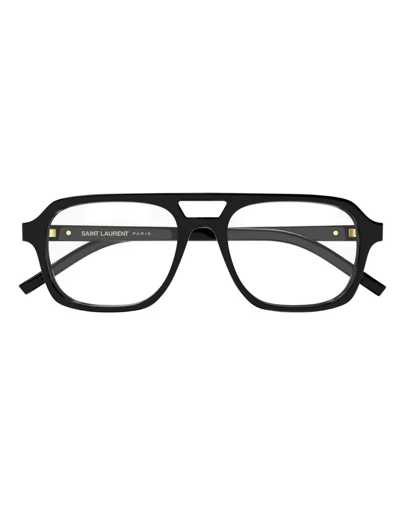 Saint Laurent Klassische Pilotenbrille - Schwarz Schwarz