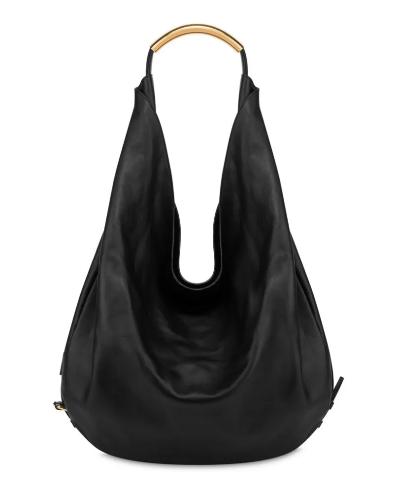 Moschino Große Handle Me Schultertasche - Schwarz Schwarz